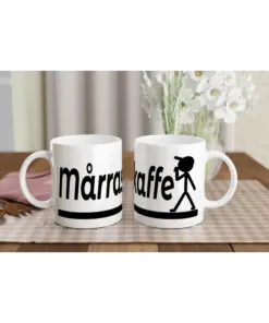 Kaffekåpp "Mårraskaffe" Kvit 3.2dl